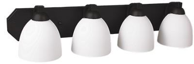Victoria Matte Black Vanity Light