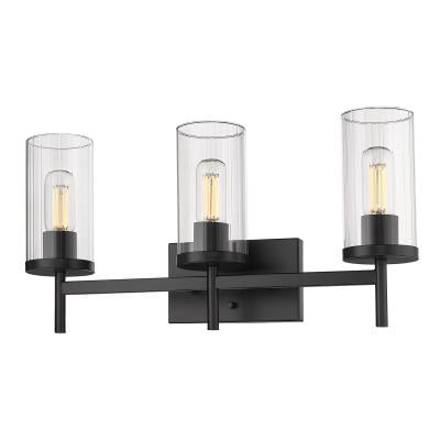 Kate Black Vanity Light