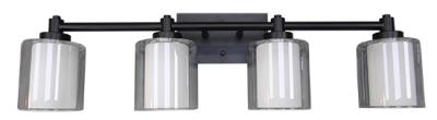Saundra Matte Black Vanity Light