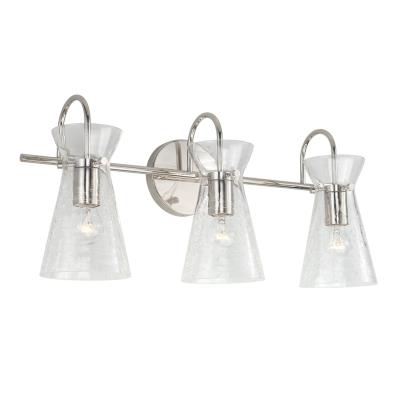 Misha Polished Nickle Vanity Light