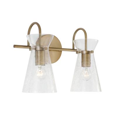 Misha Aged Brass Vanity Light