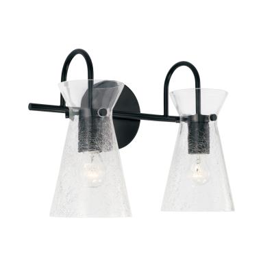 Misha Matte Black Vanity Light