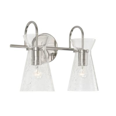 Misha Polished Nickle Vanity Light