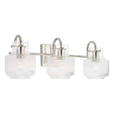 Dylan Polished Nickel Vanity Light