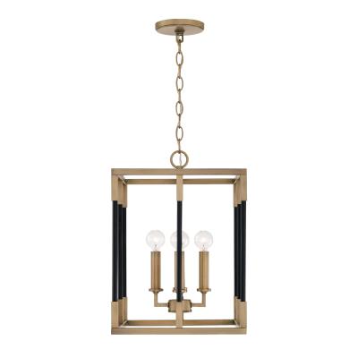 Theresa Aged Brass Foyer Pendant