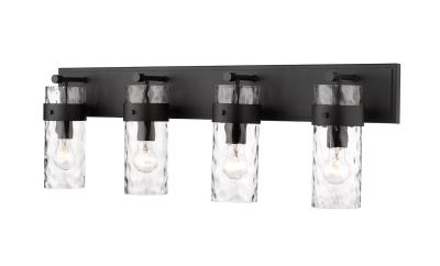 Frenchie Matte Black Vanity Light