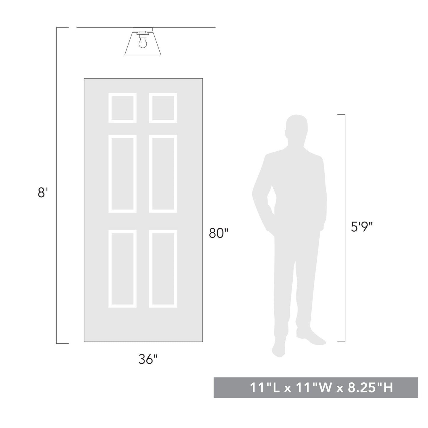 Harvey One Light Flush Mount