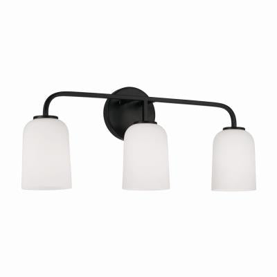 Terrah Matte Black Vanity Light