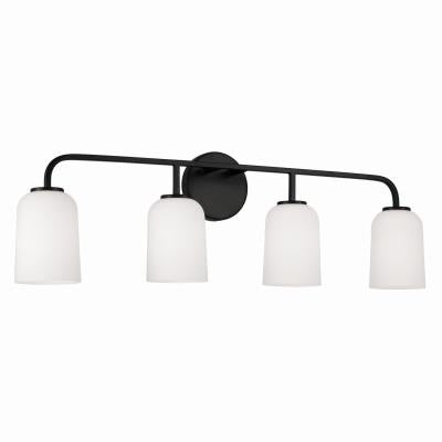 Terrah Matte Black Vanity Light