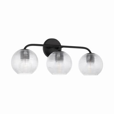 Maeva Matte Black Vanity Light