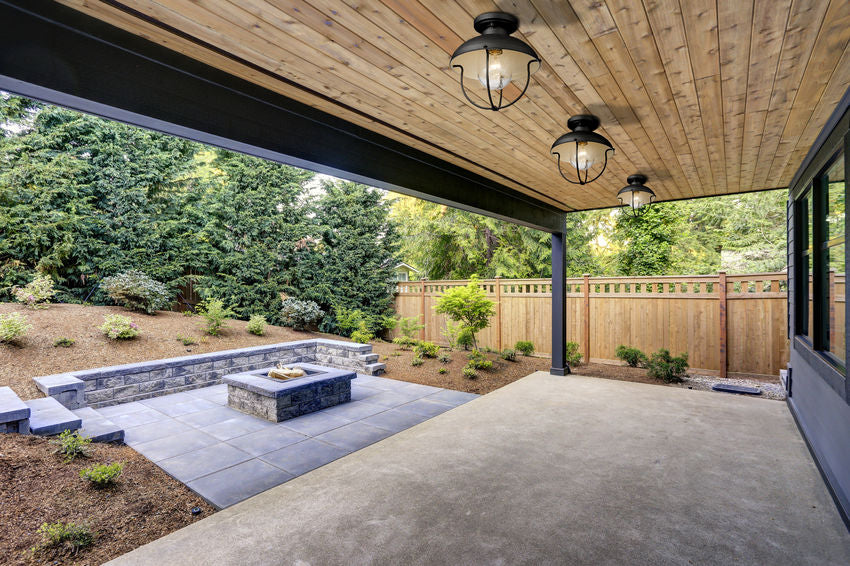 Ansel Black Outdoor Flush Mount