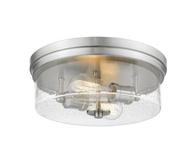 Bryant 2 Light Nickel Flush Mount