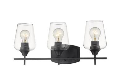 Julia Matte Black Vanity Light