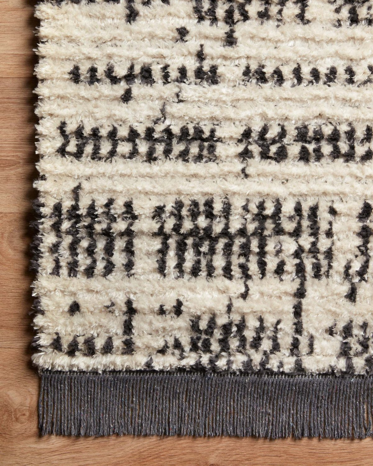 Alice Rug Cream/Charcoal Ticking