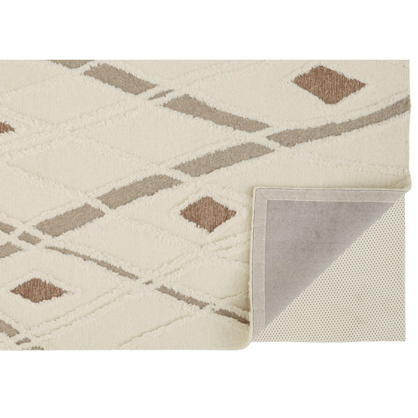 Anica Ivory Brown Rug