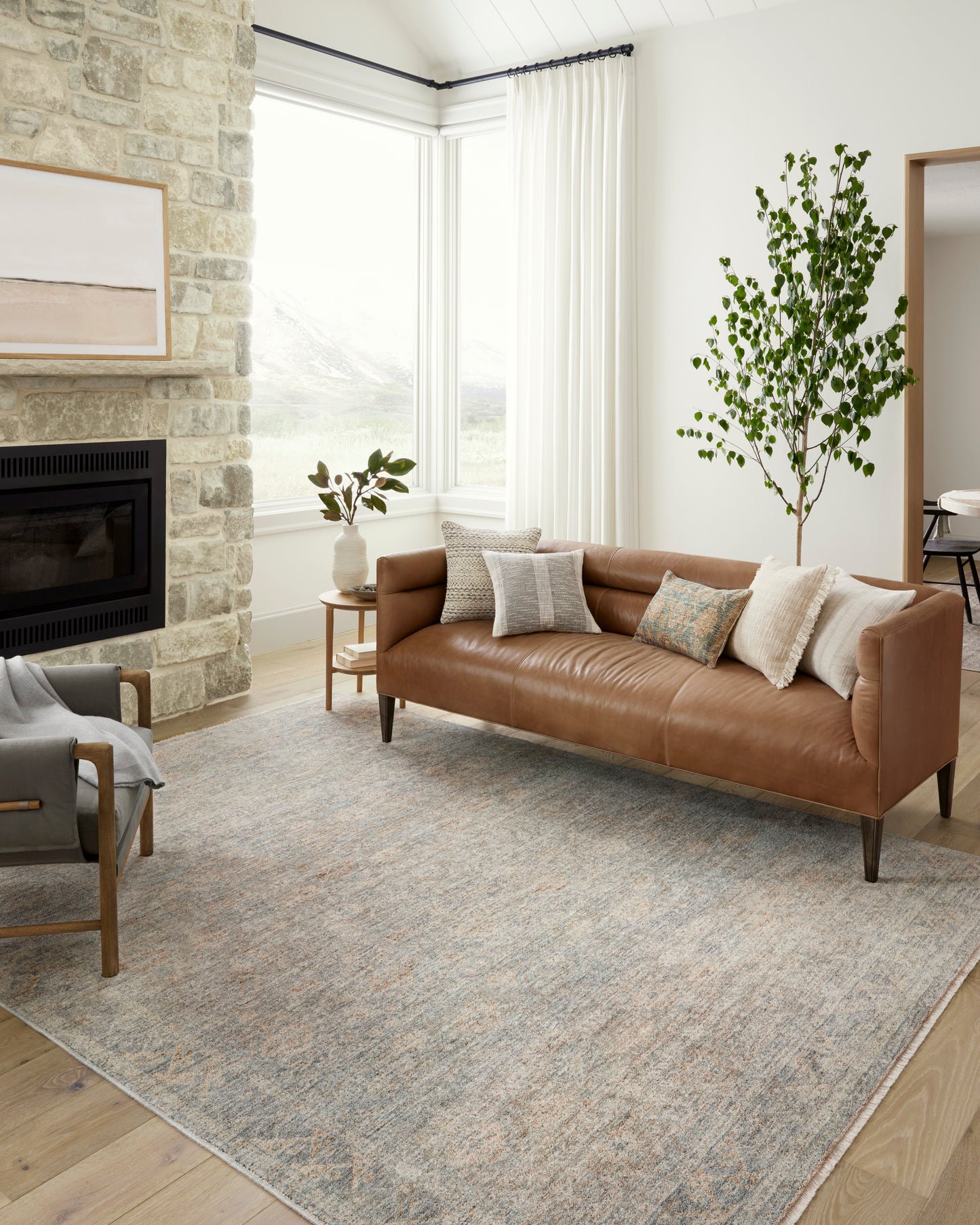 Blake Sky / Beige Rug