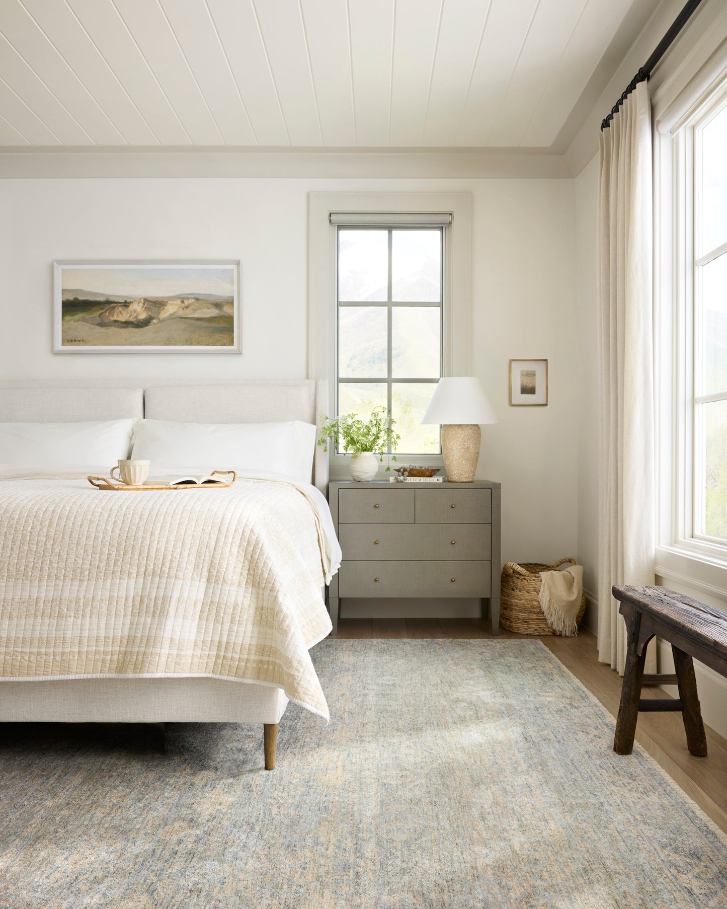 Blake Sky / Beige Rug