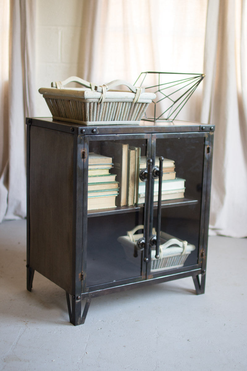 Industrial Metal Double Door Cabinet