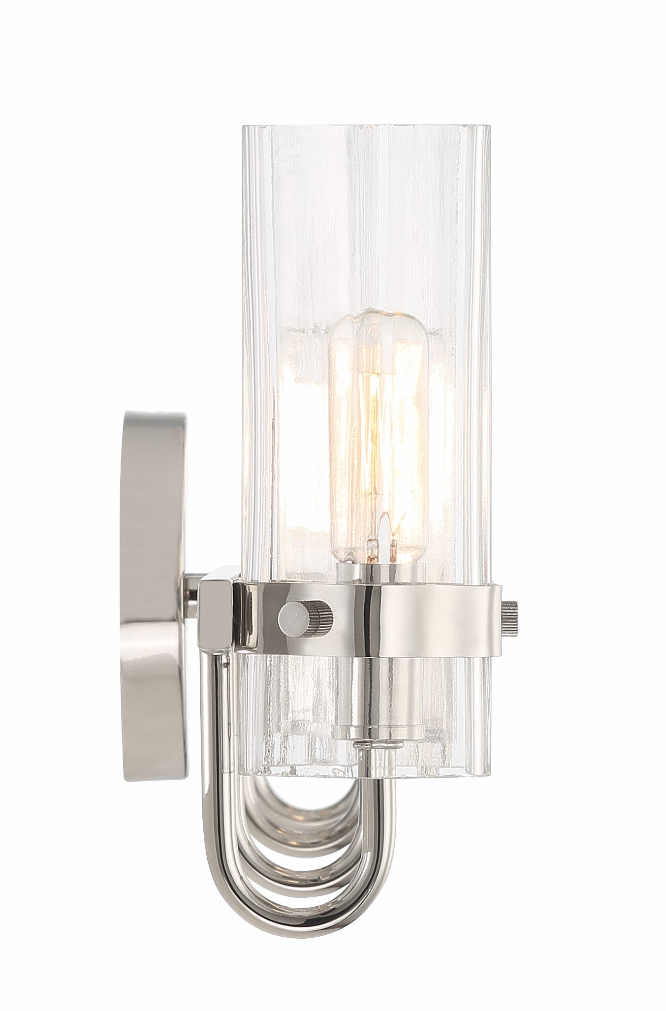 Tiffany Polished Nickel Vanity Light