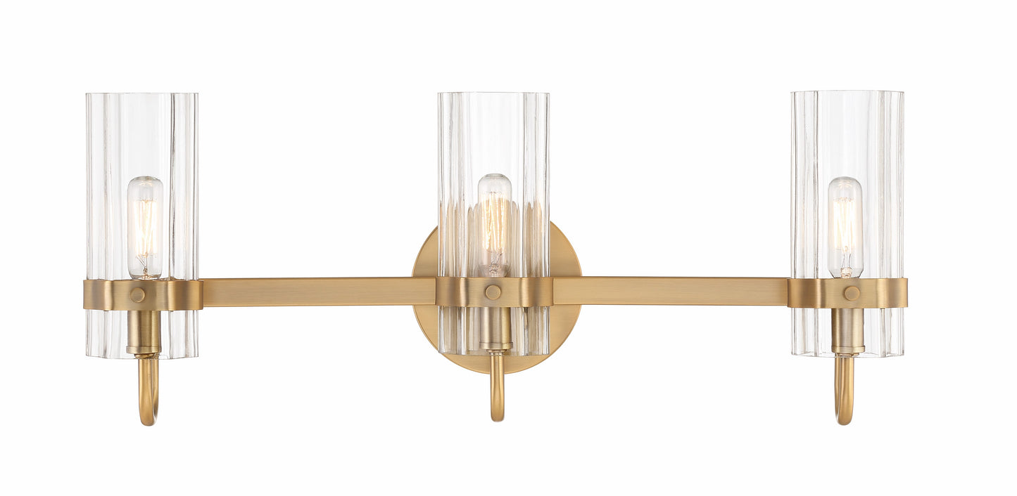 Tiffany Brass Vanity Light