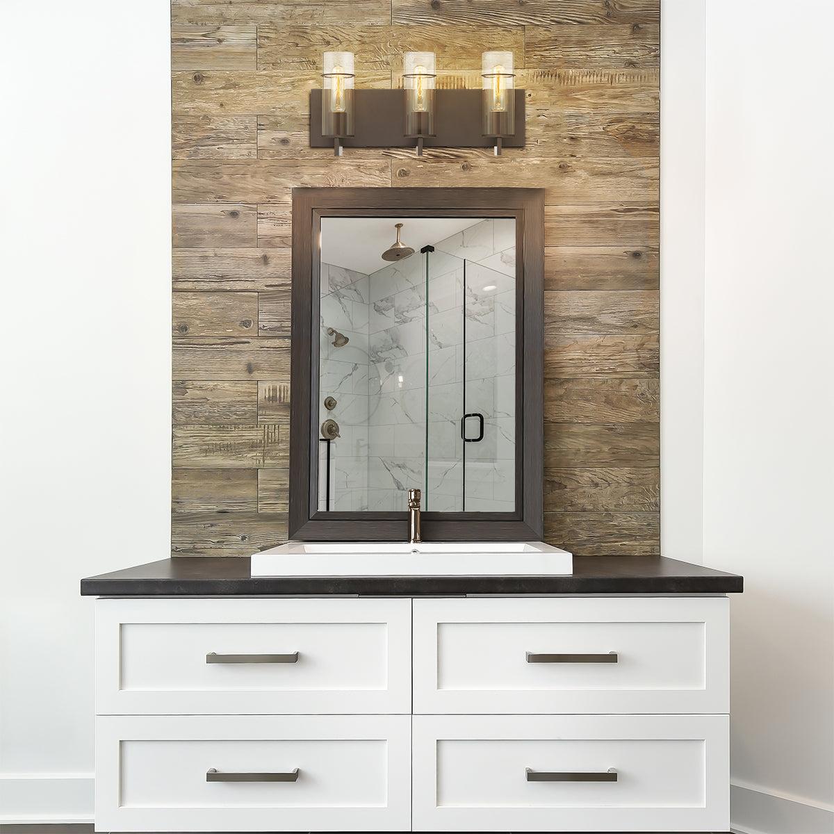 Misti Matte Black Vanity Light