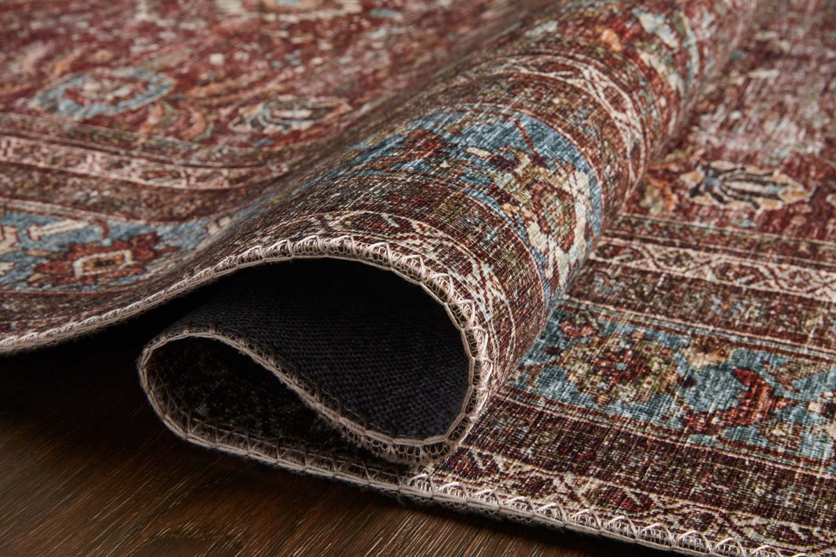 Layla Brick Blue Rug