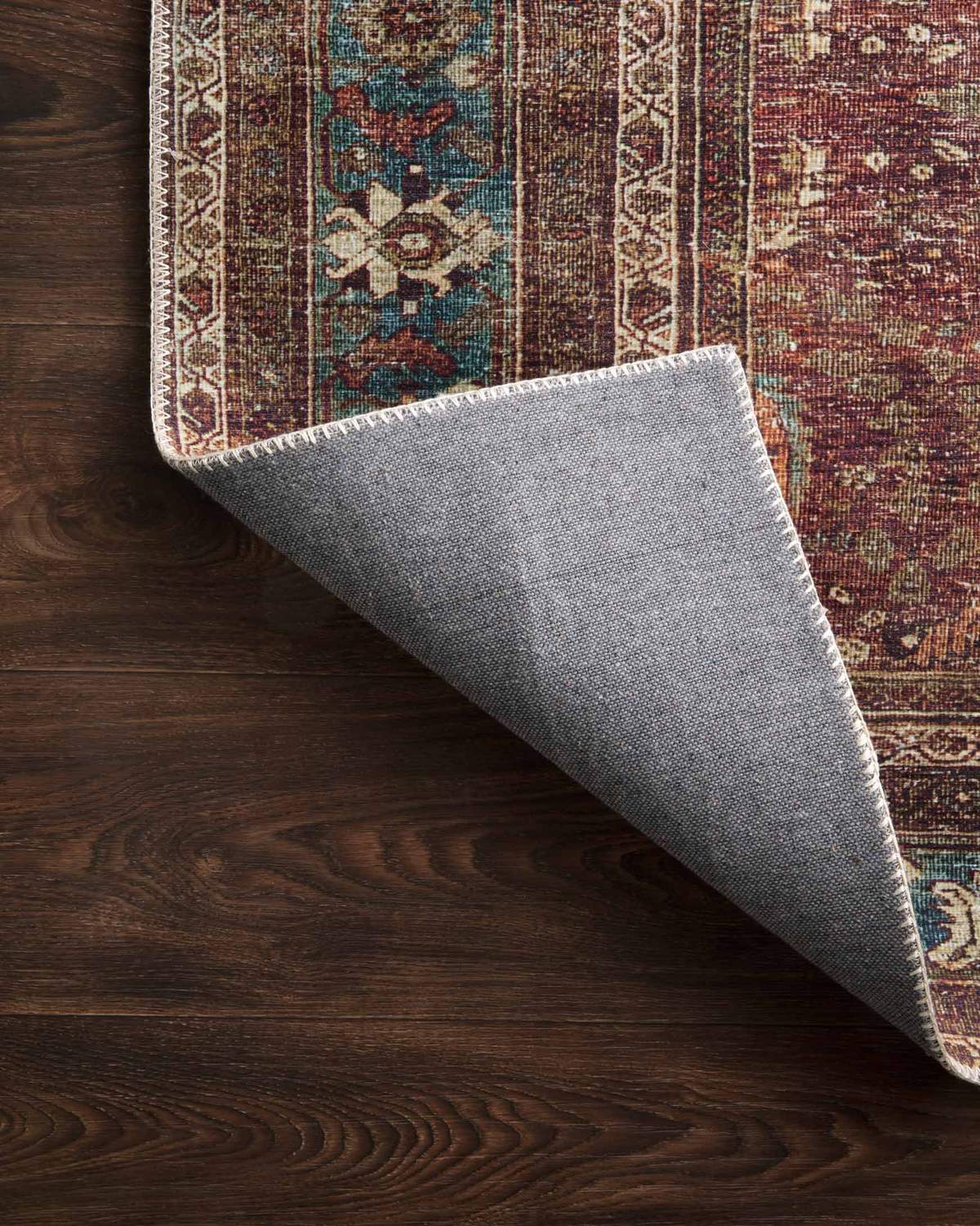 Layla Brick Blue Rug
