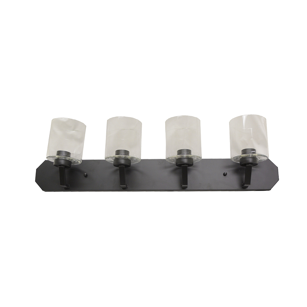 Piper Matte Black & Clear Vanity