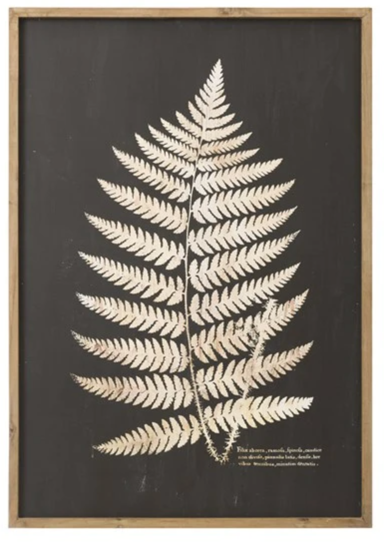 Laser Cut Framed Fern Leaf