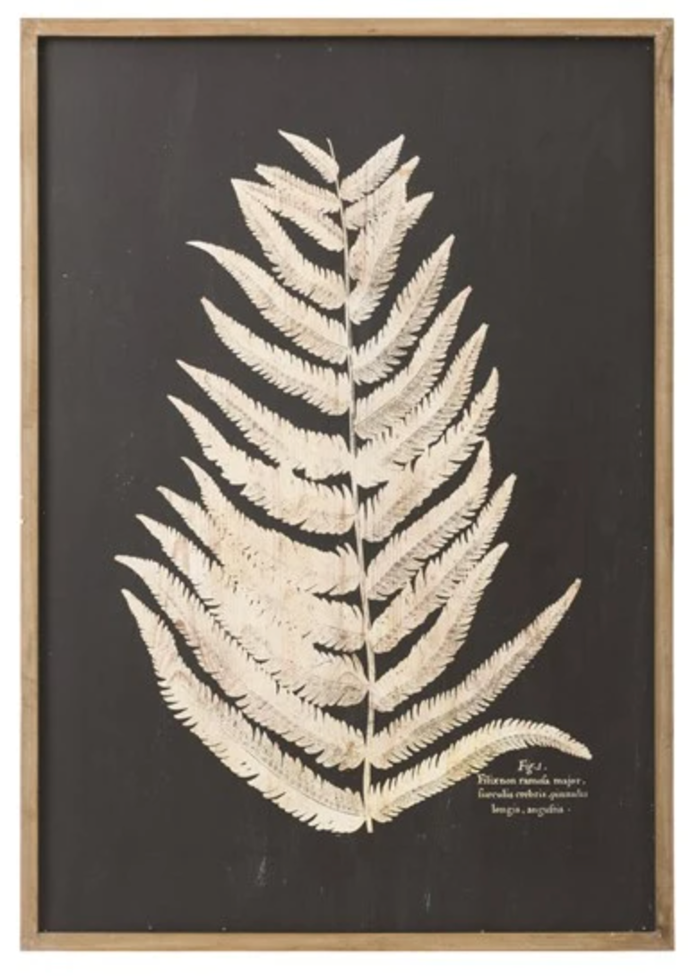 Laser Cut Framed Fern Leaf