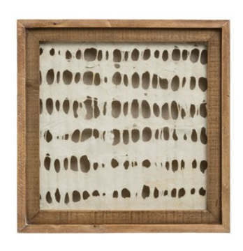 Small Square Framed Paper Wall Decor
