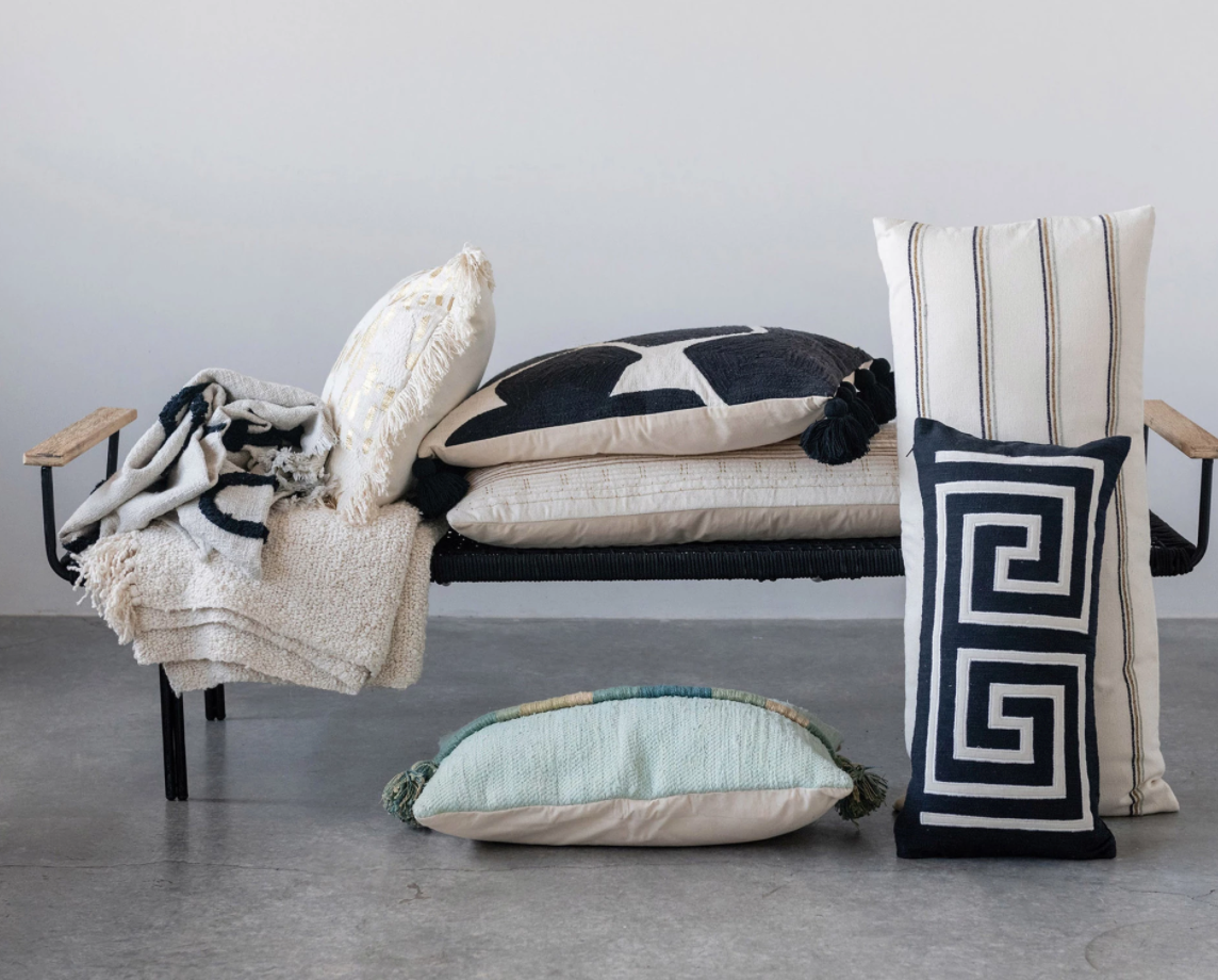 Kenna Woven Lumbar Pillow