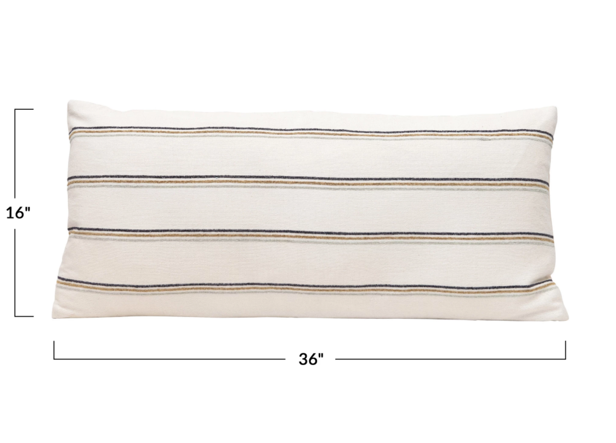Kenna Woven Lumbar Pillow
