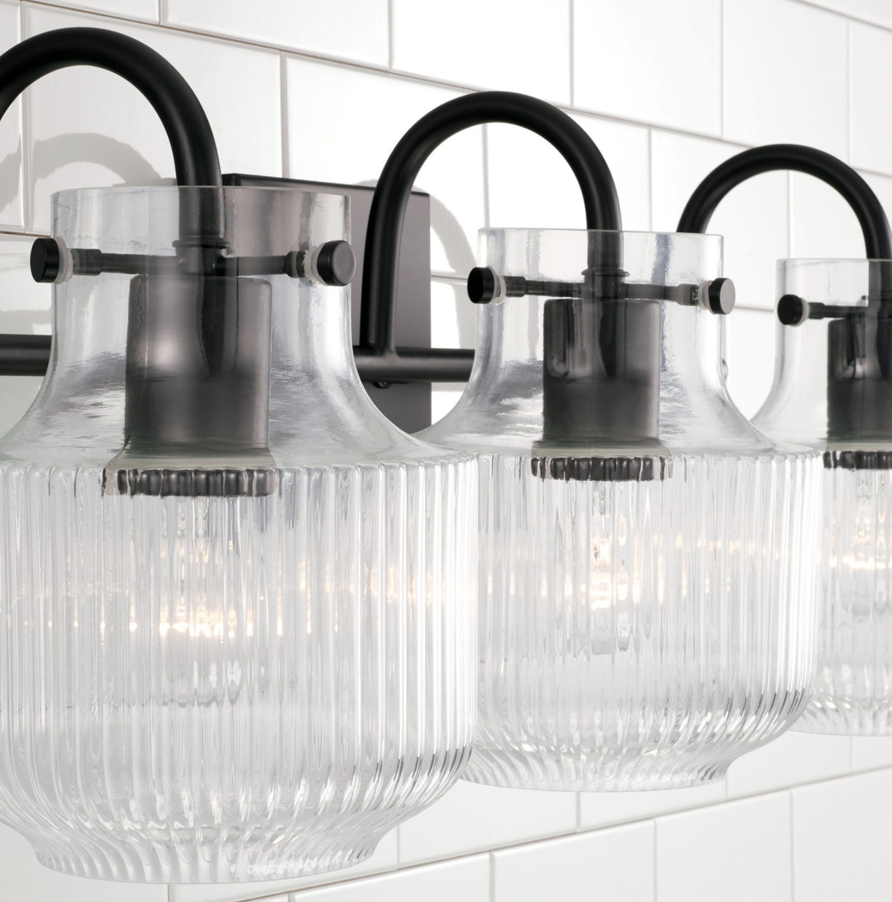 Dylan Black Vanity Light