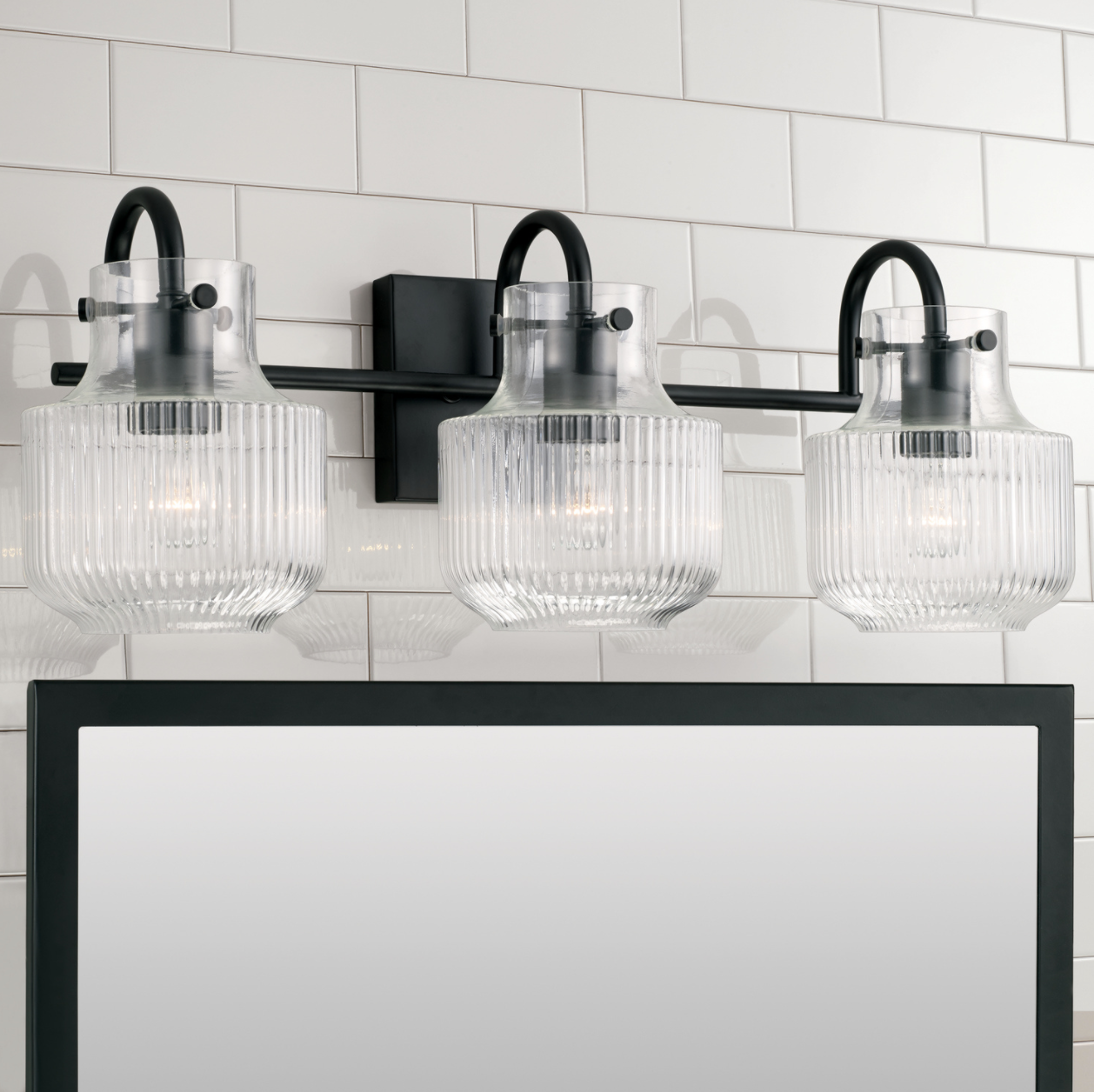 Dylan Black Vanity Light