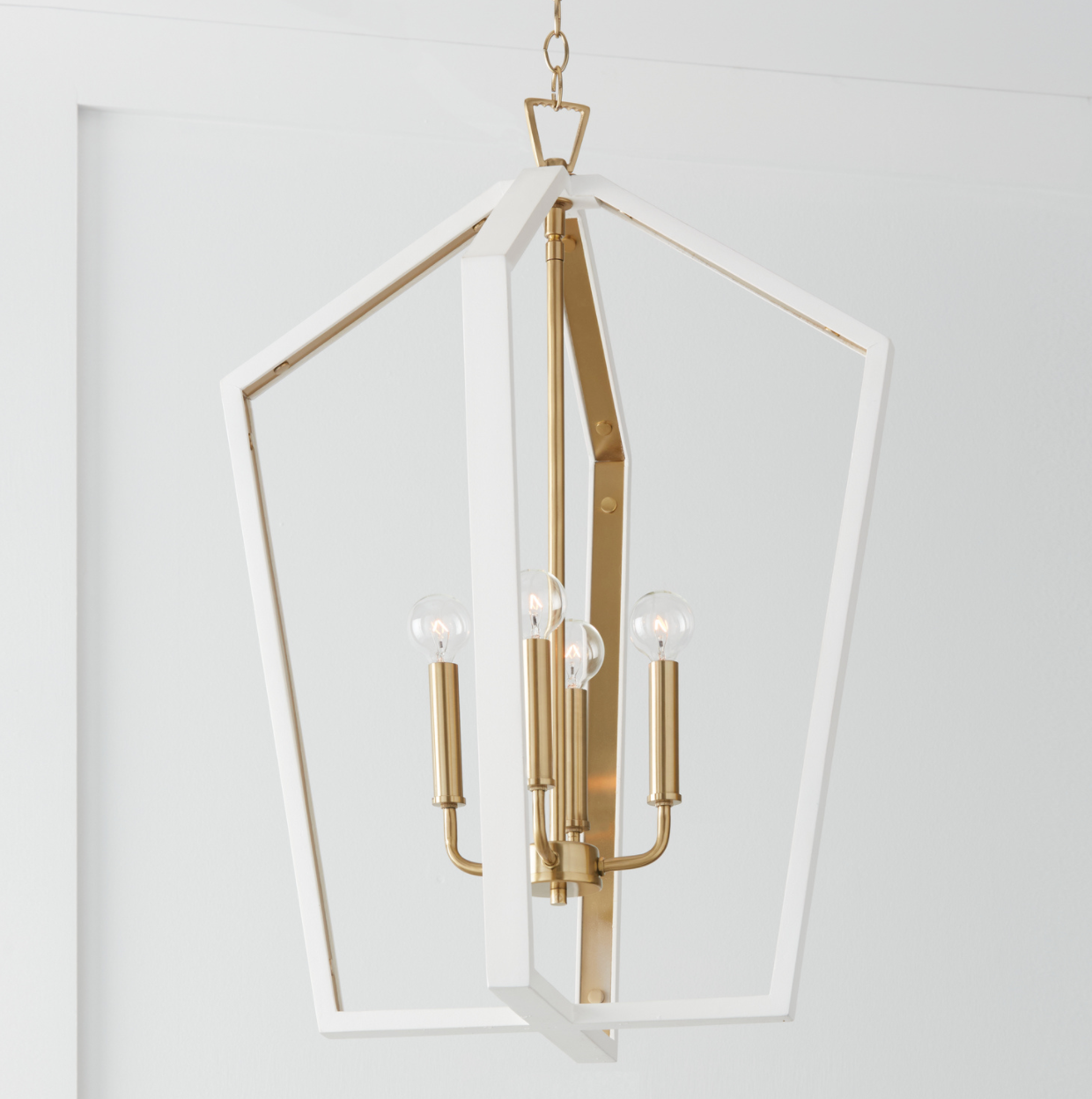Liam 4 Light White Pendant