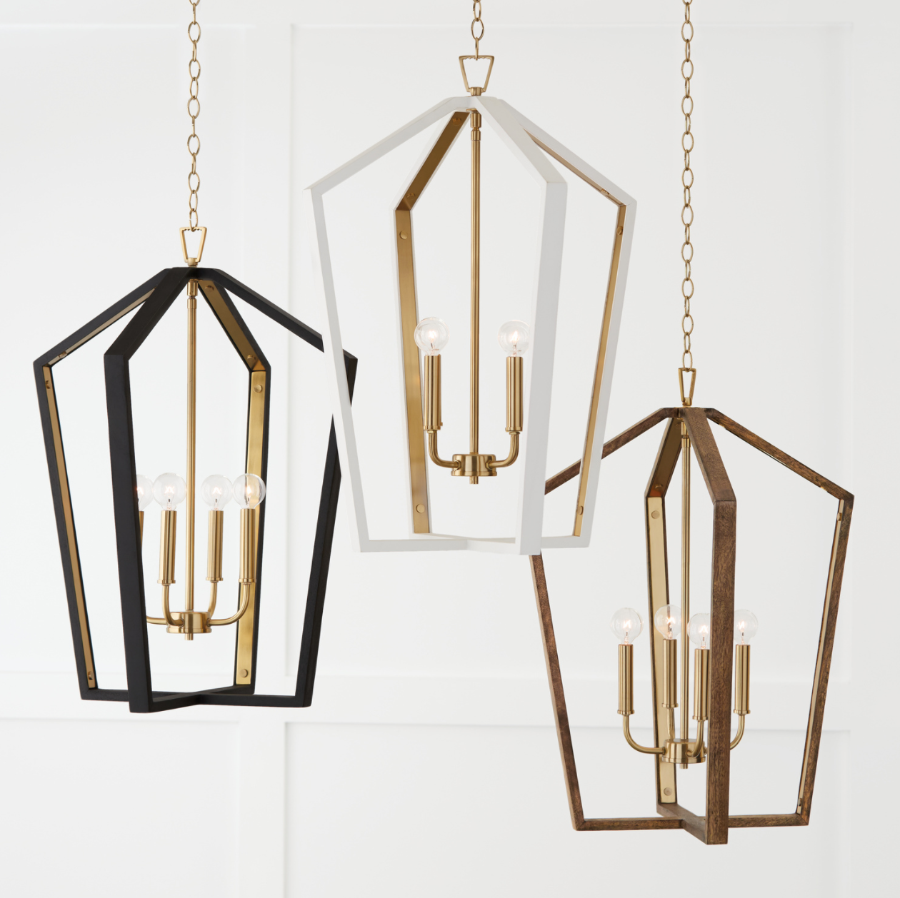 Liam 4 Light White Pendant