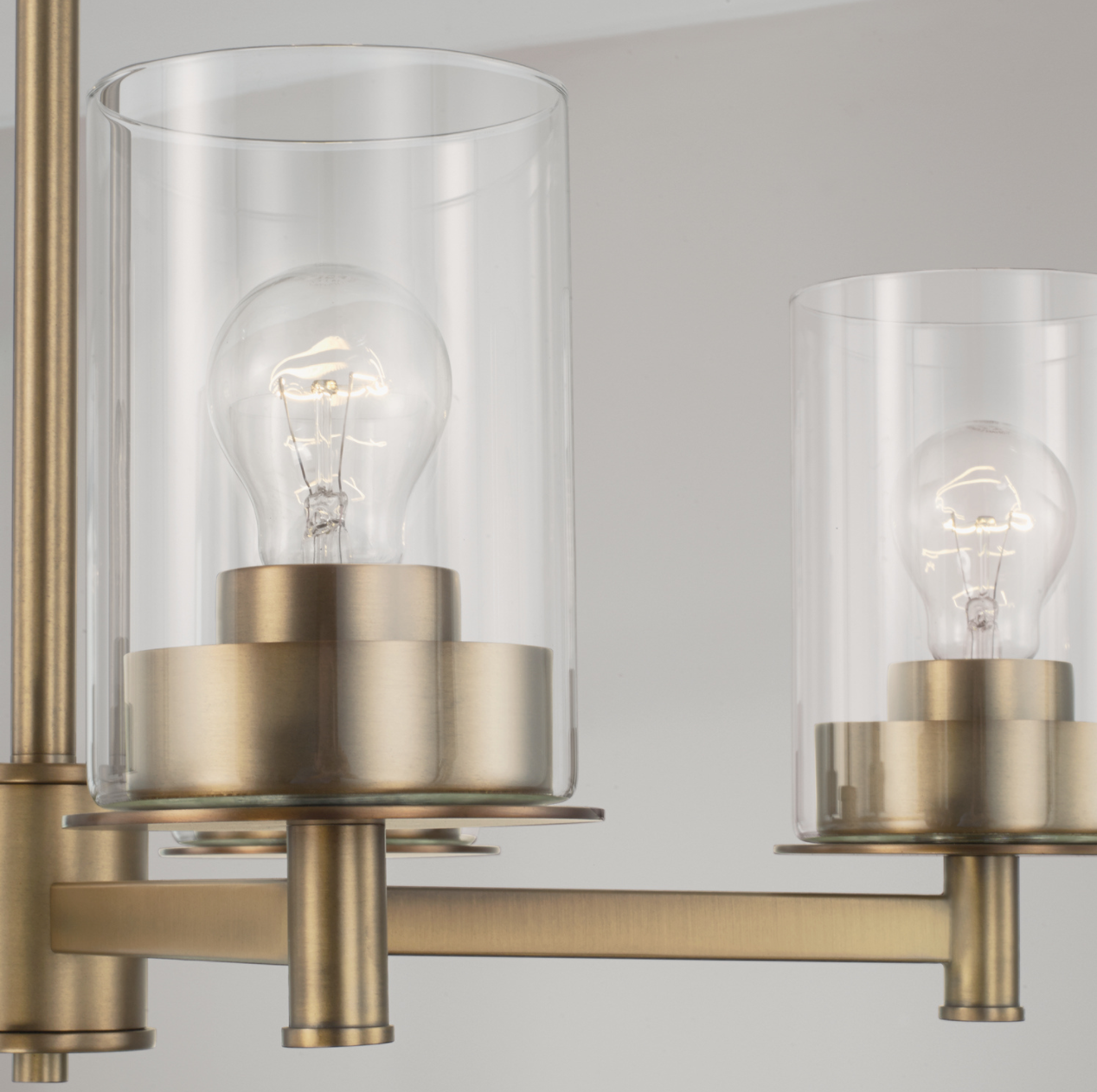 Dawson 5 Light Aged Brass Chandelier