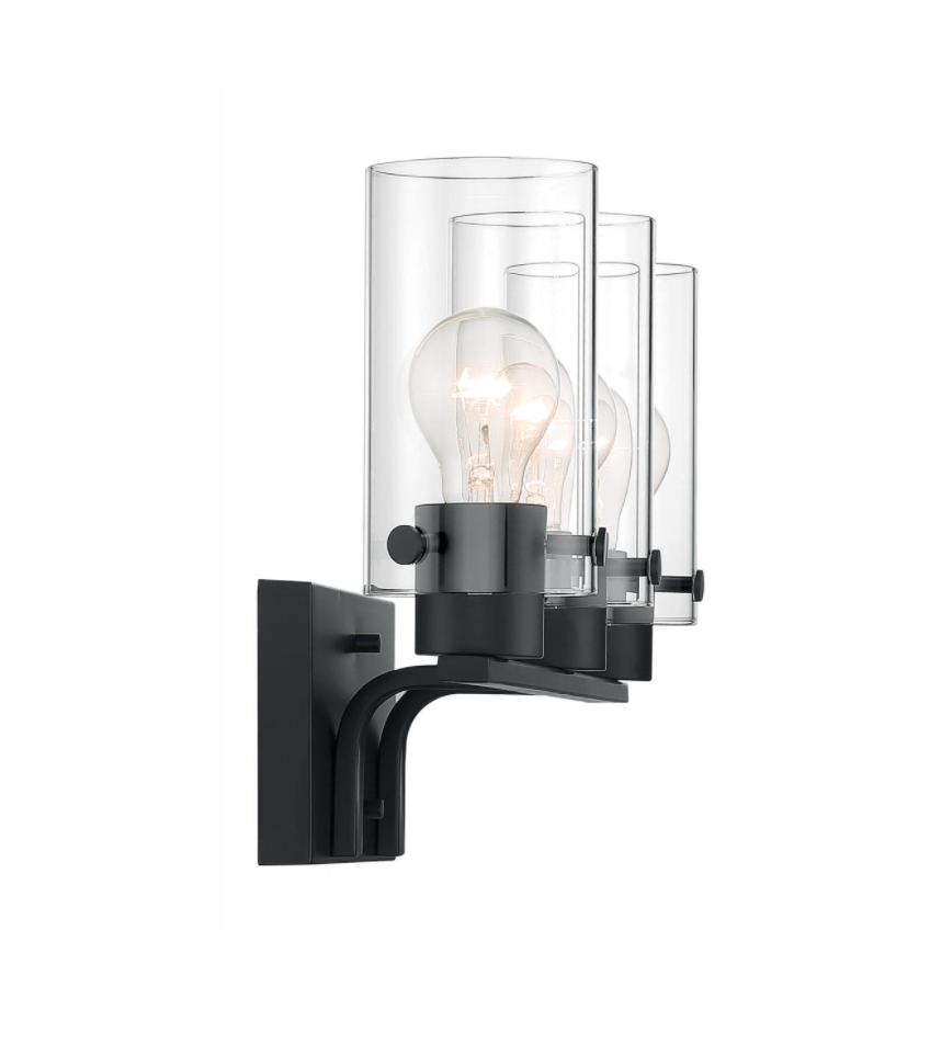 Sommer Matte Black Vanity Light