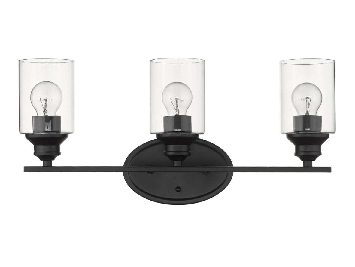 Gio Matte Black Vanity Light