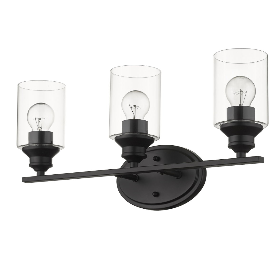Gio Matte Black Vanity Light