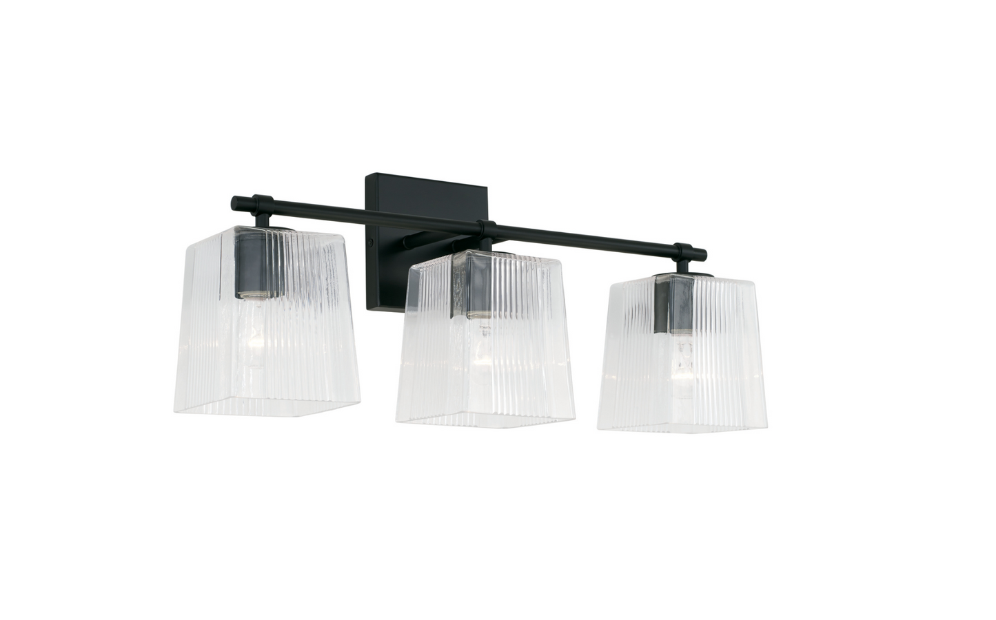 Sandra Matte Black Vanity Light