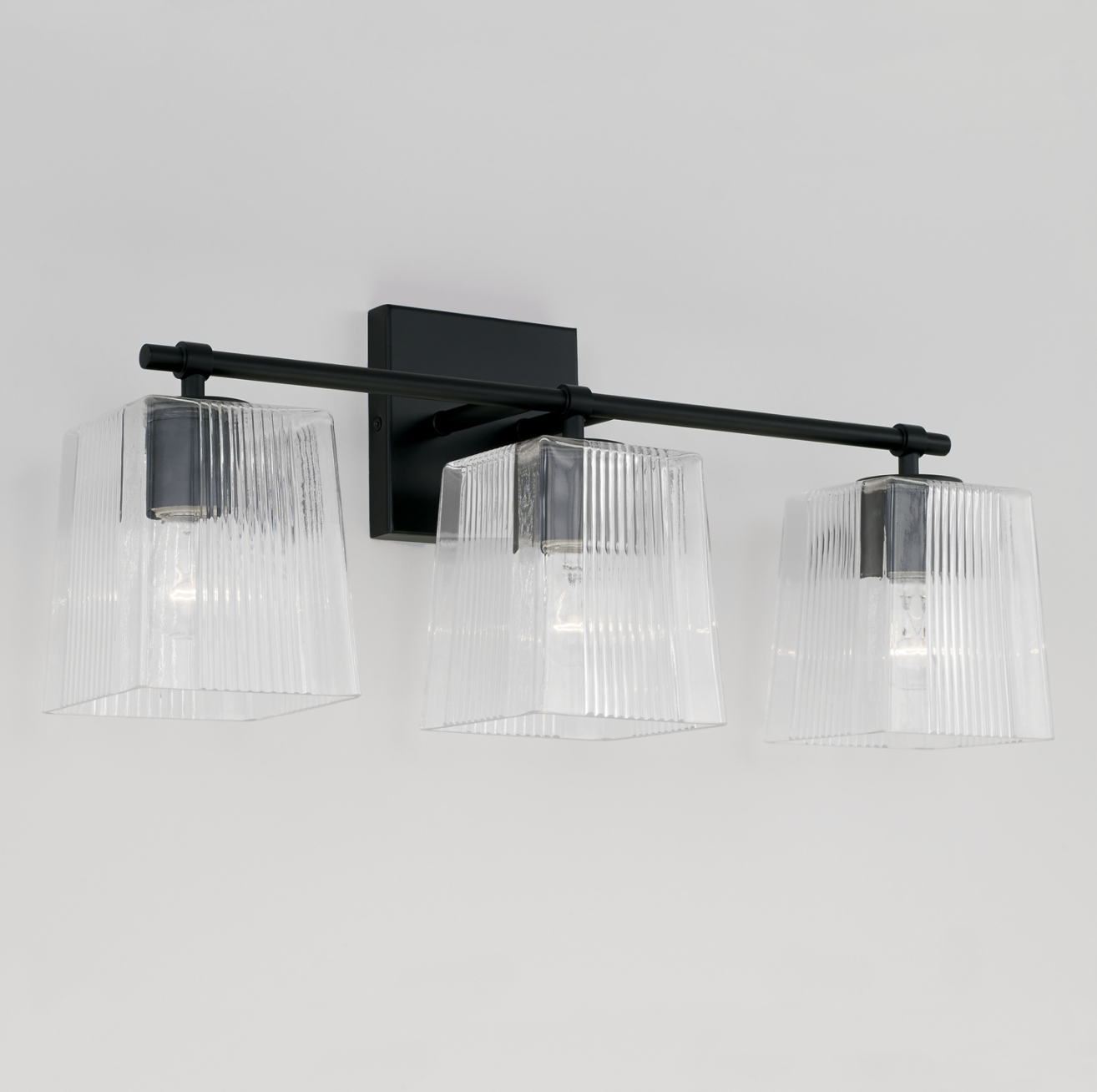 Sandra Matte Black Vanity Light
