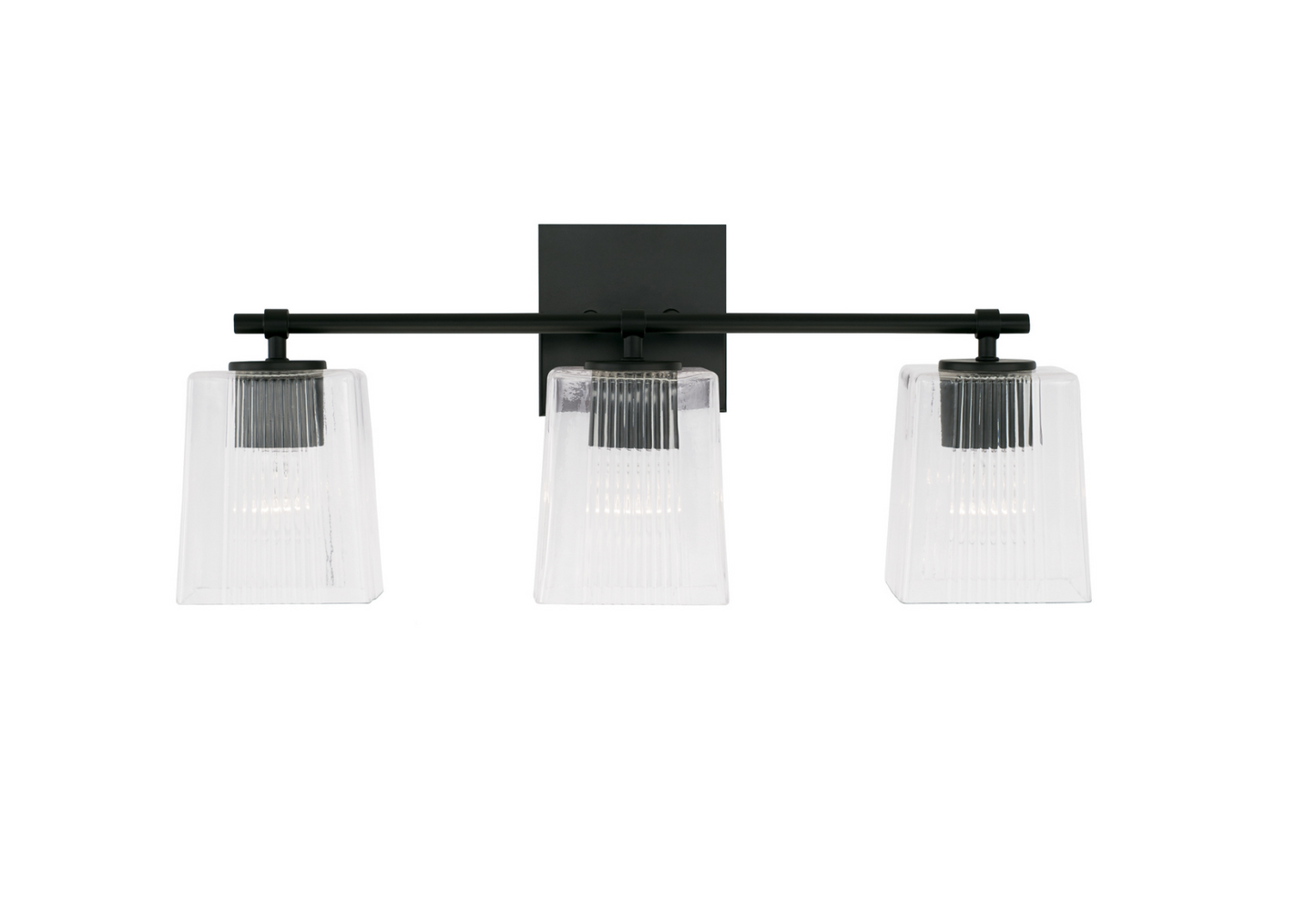 Sandra Matte Black Vanity Light