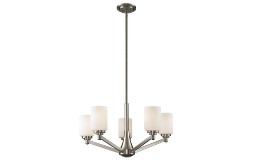 Tyler 5 Light Nickel Chandelier