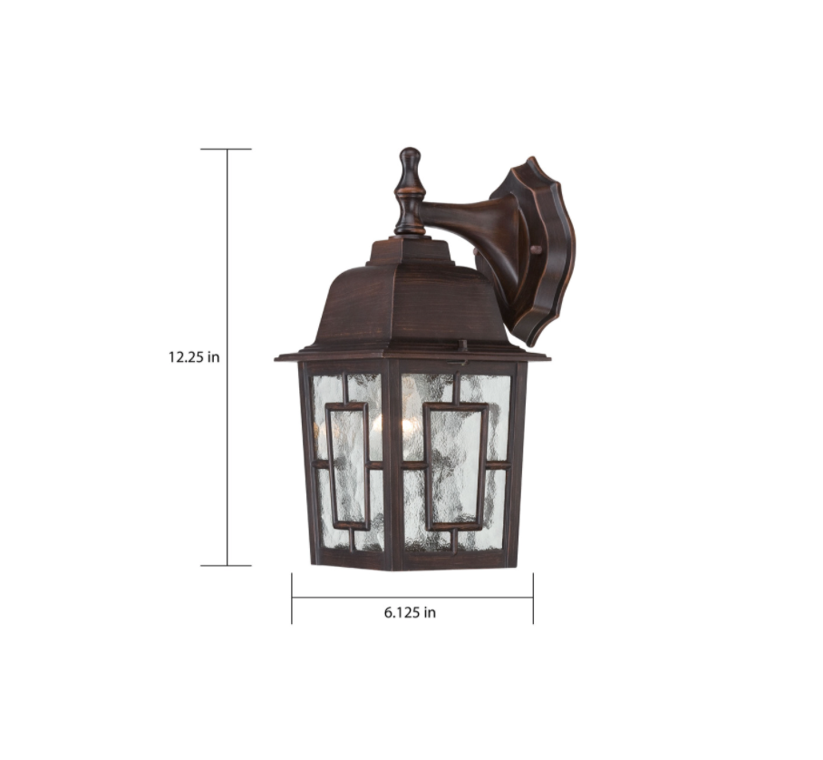 Bailey Outdoor Rustic Bronze Wall Sconce