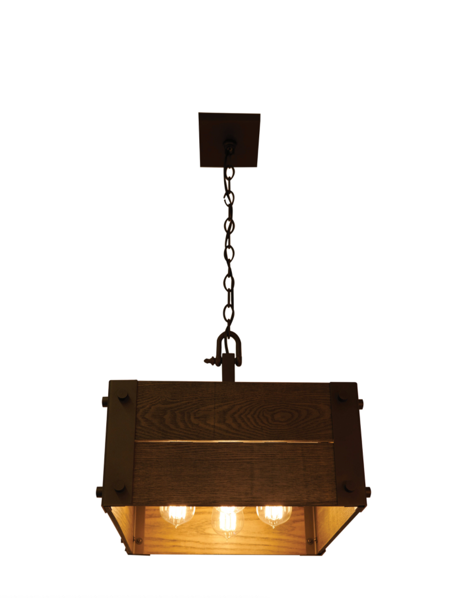 Gary Aged Wood Pendant