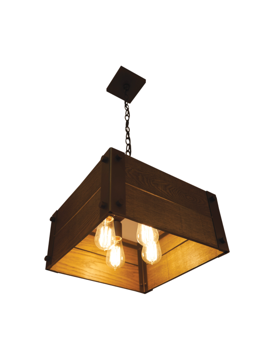 Gary Aged Wood Pendant