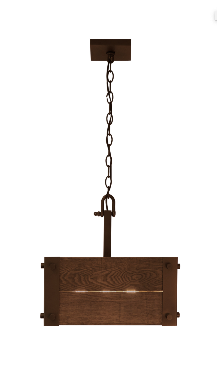 Gary Aged Wood Pendant