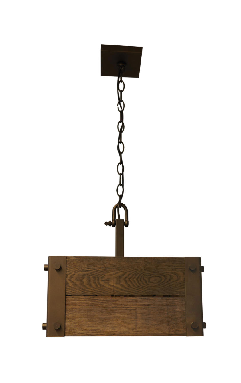 Gary Aged Wood Pendant